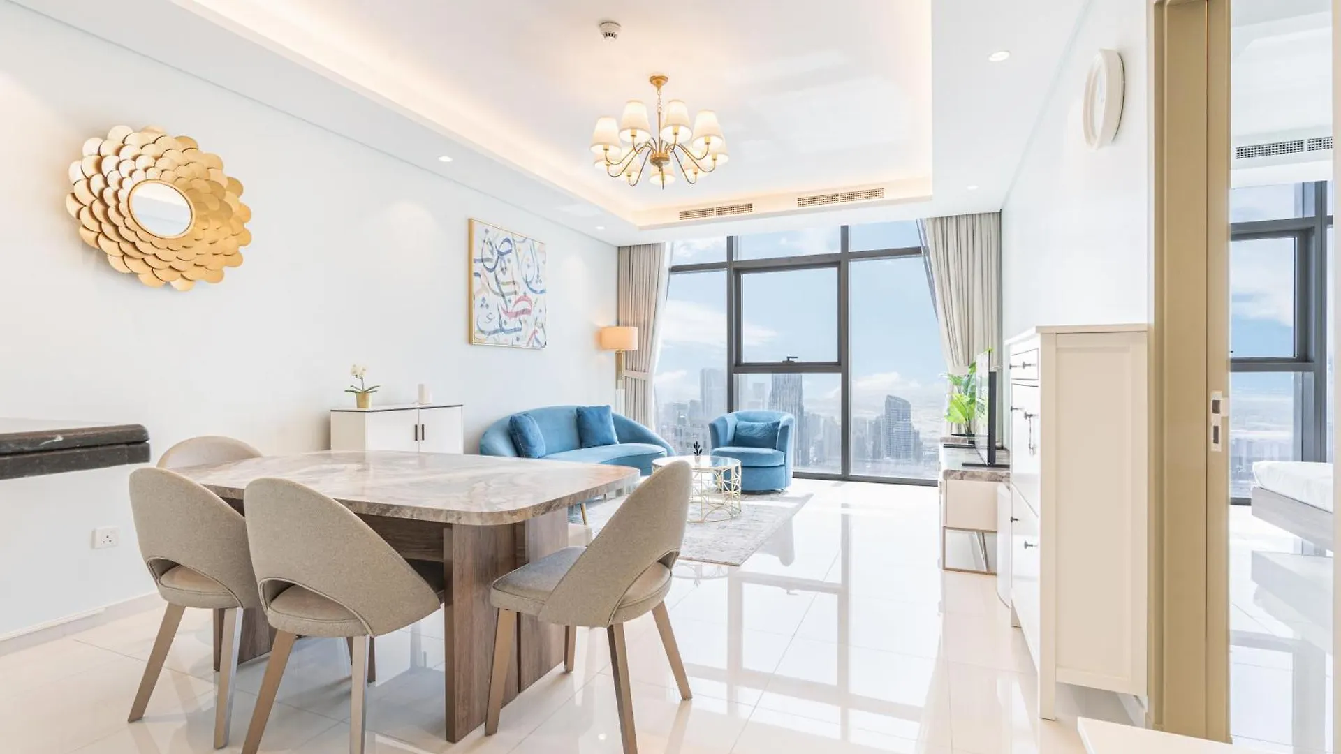 Stunning 62Nd Floor Home With Burj View Dubai